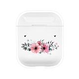 AirPods / AirPods 2 Colorful Flower Resimli effaf Rubber Klf
