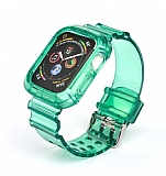 Apple Watch 4 / Watch 5 effaf Yeil Silikon Kordon (44 mm)