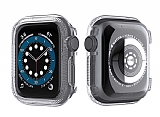 Apple Watch 6 effaf Silikon Klf ve Ekran Koruyucu 44 mm