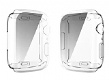 Apple Watch 7 Ekran Korumal Silver Silikon Klf 45 mm