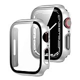 Apple Watch 7 Siyah ereveli Silver Klf 45mm