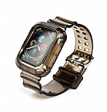 Apple Watch / Watch 2 / Watch 3 effaf Siyah Silikon Kordon (38 mm)
