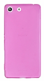 Sony Xperia M5 Ultra nce effaf Pembe Silikon Klf
