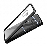 Dafoni Glass Guard Samsung Galaxy S9 Metal Kenarl Cam Siyah Klf