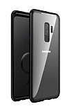 Dafoni Glass Guard Samsung Galaxy S9 Plus Metal Kenarl Cam Siyah Klf