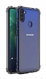 Dafoni Hummer Samsung Galaxy M11 Ultra Koruma Silikon Kenarl effaf Klf