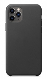 Dafoni Leather iPhone 11 Pro Max Siyah Deri Klf