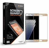 Dafoni Samsung Galaxy Note FE Tempered Glass Premium Gold Curve Cam Ekran Koruyucu