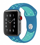 Eiroo Apple Watch 4 / Watch 5 Mavi Spor Kordon (44 mm)