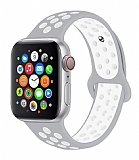 Eiroo Apple Watch / Watch 2 / Watch 3 Gri Spor Kordon (42 mm)