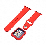 Eiroo Apple Watch Spor Kordon ve Krmz Klf (38 mm)