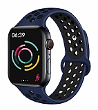 Eiroo Apple Watch / Watch 2 / Watch 3 Lacivert Spor Kordon (38 mm)