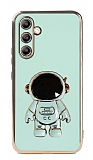 Eiroo Astronot Samsung Galaxy A54 Standl Yeil Silikon Klf