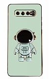 Eiroo Astronot Samsung Galaxy S10 Plus Standl Yeil Silikon Klf