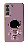 Eiroo Astronot Samsung Galaxy S22 Plus 5G Standl Mor Silikon Klf