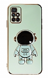 Eiroo Astronot Xiaomi Redmi 10 Prime 2022 Standl Yeil Silikon Klf