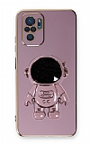 Eiroo Astronot Xiaomi Redmi Note 10S Standl Mor Silikon Klf