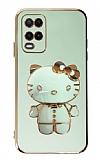 Eiroo Aynal Kitty Oppo A54 Standl Yeil Silikon Klf
