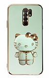Eiroo Aynal Kitty Xiaomi Mi 11 Lite Standl Yeil Silikon Klf