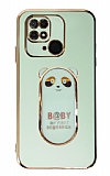Eiroo Baby Panda Xiaomi Poco C40 Standl Yeil Silikon Klf