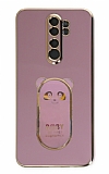 Eiroo Baby Panda Xiaomi Redmi Note 8 Pro Standl Mor Silikon Klf
