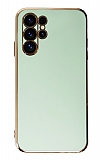 Eiroo Borderline Samsung Galaxy S23 Ultra Kamera Korumal Yeil Silikon Klf