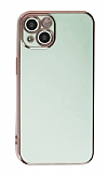 Eiroo Borderline iPhone 14 Plus Kamera Korumal Ak Yeil Silikon Klf