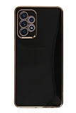 Eiroo Borderline Samsung Galaxy A52 Kamera Korumal Siyah Silikon Klf