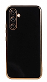 Eiroo Borderline Samsung Galaxy A34 Kamera Korumal Siyah Silikon Klf