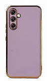 Eiroo Borderline Samsung Galaxy A34 Kamera Korumal Mor Silikon Klf