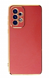 Eiroo Borderline Samsung Galaxy A52 Kamera Korumal Krmz Silikon Klf
