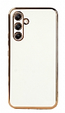 Eiroo Borderline Samsung Galaxy A54 Kamera Korumal Beyaz Silikon Klf