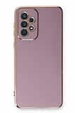 Eiroo Borderline Samsung Galaxy A73 Kamera Korumal Mor Silikon Klf
