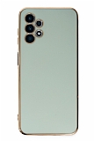 Eiroo Borderline Samsung Galaxy A13 Kamera Korumal Yeil Silikon Klf