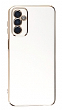 Eiroo Borderline Samsung Galaxy M23 Kamera Korumal Beyaz Silikon Klf