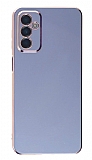 Eiroo Borderline Samsung Galaxy M23 Kamera Korumal Mavi Silikon Klf