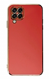 Eiroo Borderline Samsung Galaxy M32 Kamera Korumal Krmz Silikon Klf