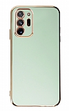 Eiroo Borderline Samsung Galaxy Note 20 Ultra Kamera Korumal Yeil Silikon Klf