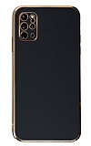 Eiroo Borderline Samsung Galaxy S20 Plus Kamera Korumal Siyah Silikon Klf