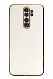 Eiroo Borderline Xiaomi Redmi Note 8 Pro Kamera Korumal Beyaz Silikon Klf