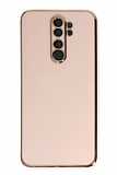 Eiroo Borderline Xiaomi Redmi Note 8 Pro Kamera Korumal Pembe Silikon Klf