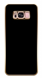 Eiroo Borderline Samsung Galaxy S8 Plus Kamera Korumal Siyah Silikon Klf