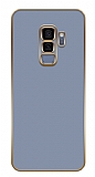 Eiroo Borderline Samsung Galaxy S9 Plus Kamera Korumal Mavi Silikon Klf