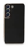 Eiroo Borderline Samsung Galaxy S22 Plus 5G Kamera Korumal Siyah Silikon Klf