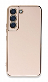 Eiroo Borderline Samsung Galaxy S22 Plus 5G Kamera Korumal Pembe Silikon Klf