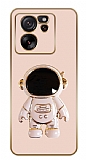 Eiroo Astronot Xiaomi 13T Pro Kamera Korumal Pembe Silikon Klf