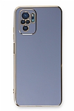 Eiroo Borderline Xiaomi Redmi Note 10 Kamera Korumal Mavi Silikon Klf