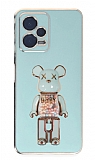 Eiroo Candy Bear Xiaomi Poco X5 5G Standl Yeil Silikon Klf
