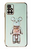 Eiroo Candy Bear Xiaomi Redmi 10 2022 Standl Yeil Silikon Klf