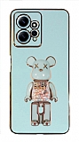 Eiroo Candy Bear Xiaomi Redmi Note 12 4G Standl Yeil Silikon Klf